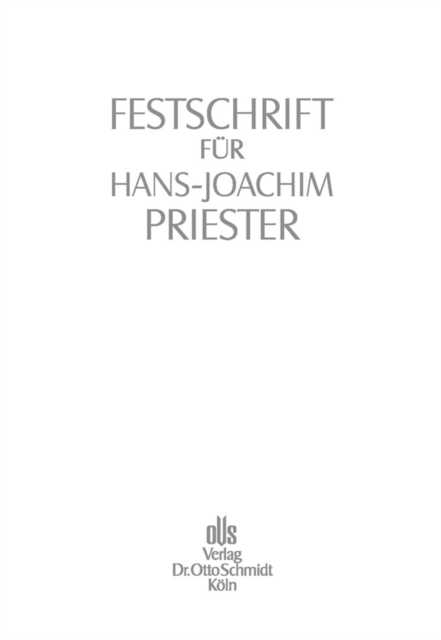 Festschrift fur Hans-Joachim Priester : Zum 70. Geburtstag, PDF eBook
