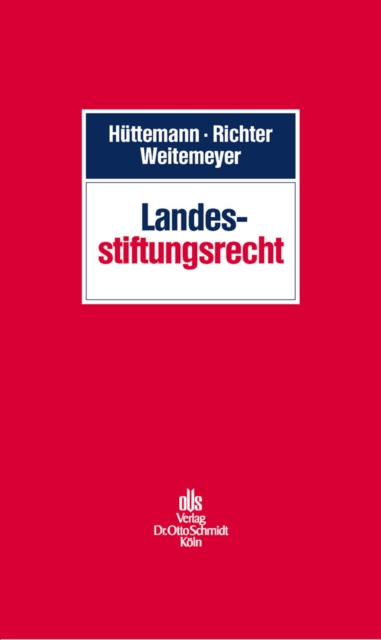Landesstiftungsrecht, PDF eBook