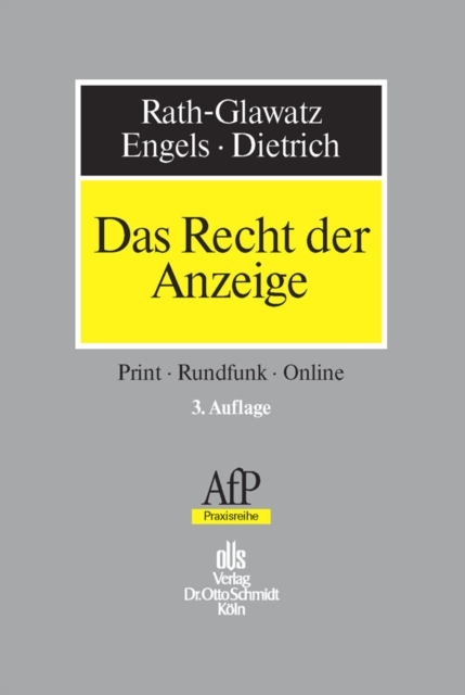 Das Recht der Anzeige : Print - Rundfunk - Online, PDF eBook