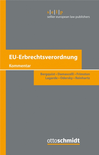 EU-Erbrechtsverordnung : Kommentar, PDF eBook