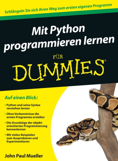 Python Programmieren Lernen Fur Dummies, Paperback Book