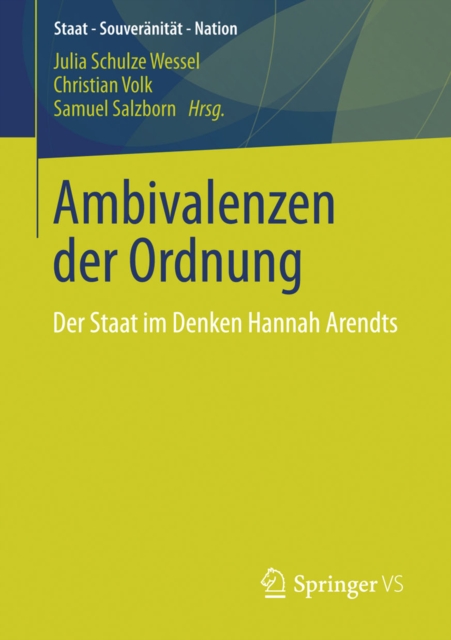Ambivalenzen der Ordnung : Der Staat im Denken Hannah Arendts, PDF eBook