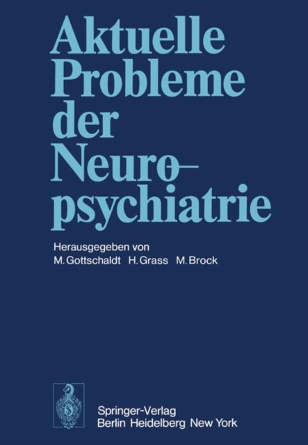 Aktuelle Probleme der Neuropsychiatrie, Paperback Book