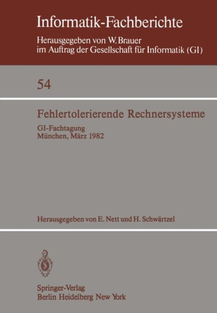 Fehlertolerierende Rechnersysteme, Paperback Book