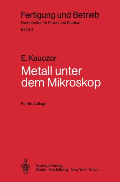 Metall Unter dem Mikroskop, Paperback Book