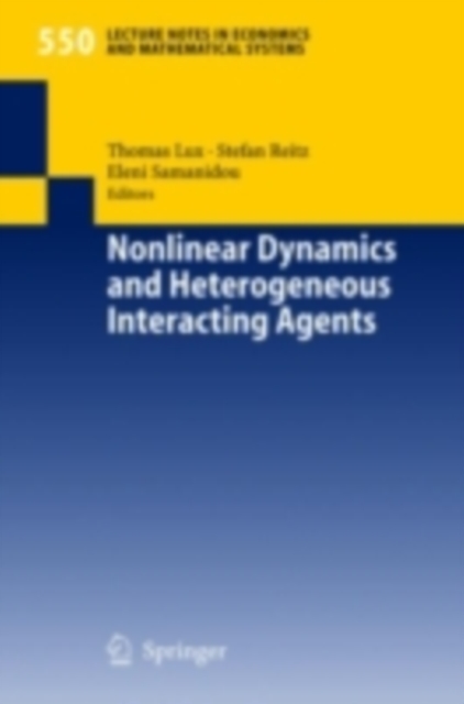 Nonlinear Dynamics and Heterogeneous Interacting Agents, PDF eBook
