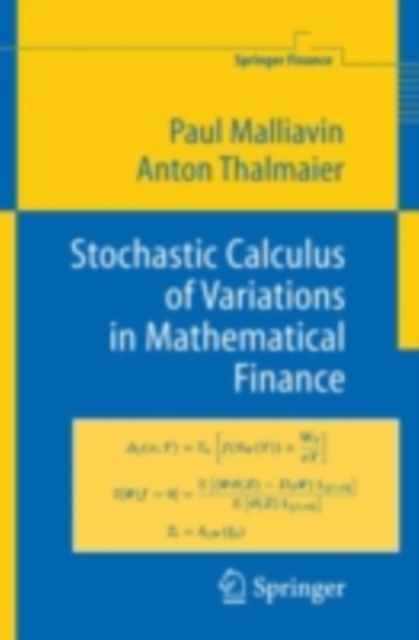 Stochastic Calculus of Variations in Mathematical Finance, PDF eBook
