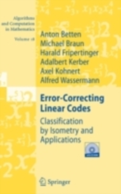Error-Correcting Linear Codes : Classification by Isometry and Applications, PDF eBook