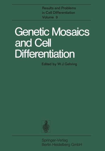 Genetic Mosaics and Cell Differentiation, PDF eBook