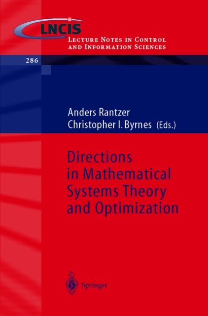 Directions in Mathematical Systems Theory and Optimization, PDF eBook
