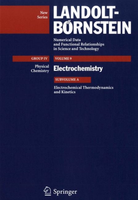Electrochemical Thermodynamics and Kinetics, Hardback Book