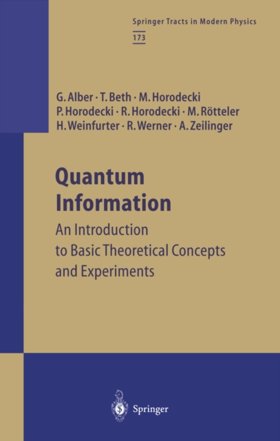 Quantum Information : An Introduction to Basic Theoretical Concepts and Experiments, PDF eBook