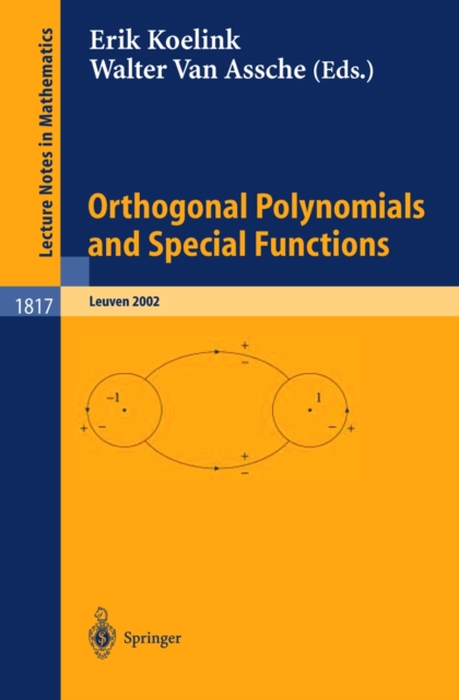 Orthogonal Polynomials and Special Functions : Leuven 2002, PDF eBook