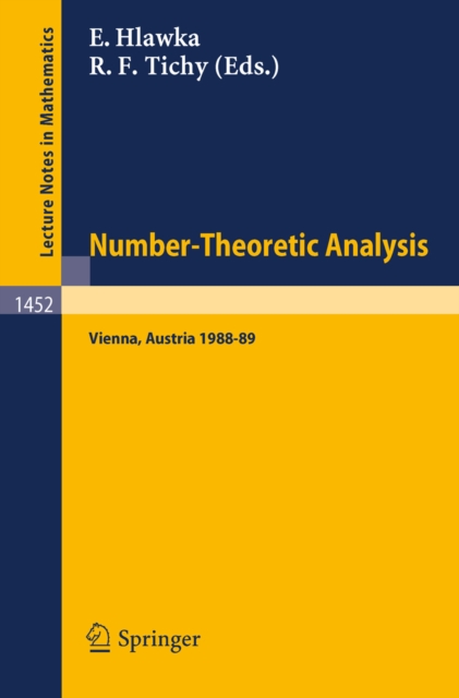 Number-Theoretic Analysis : Seminar, Vienna 1988-89, PDF eBook