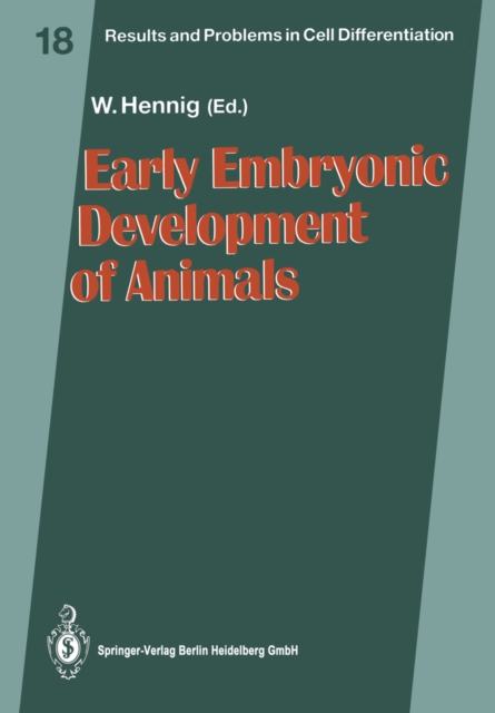 Early Embryonic Development of Animals, PDF eBook
