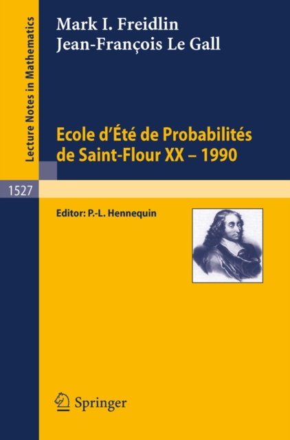 Ecole d'Ete de Probabilites de Saint-Flour XX - 1990, PDF eBook