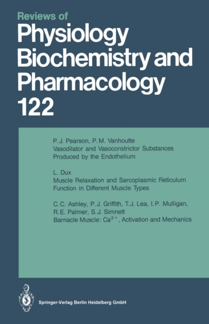 Reviews of Physiology, Biochemistry and Pharmacology, PDF eBook