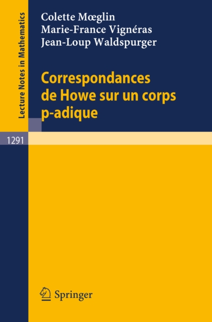 Correspondances de Howe sur un corps p-adique, PDF eBook
