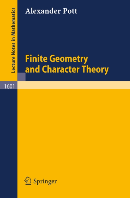 Finite Geometry and Character Theory, PDF eBook