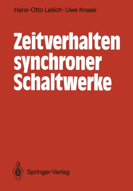 Zeitverhalten Synchroner Schaltwerke, Paperback / softback Book
