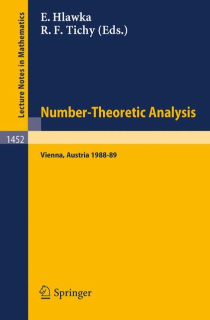 Number-Theoretic Analysis : Seminar, Vienna, Paperback Book
