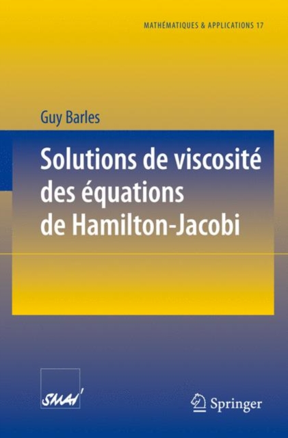 Solutions De Viscosite DES Equations De Hamilton -, Paperback Book