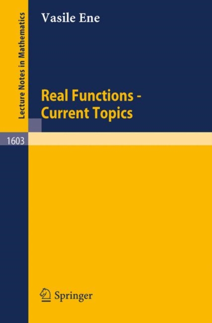 Real Functions : Current Topics, Paperback Book