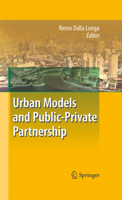 Urban Models and Public-Private Partnership, PDF eBook