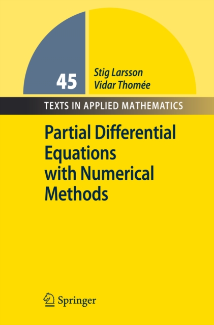 Partial Differential Equations with Numerical Methods, PDF eBook