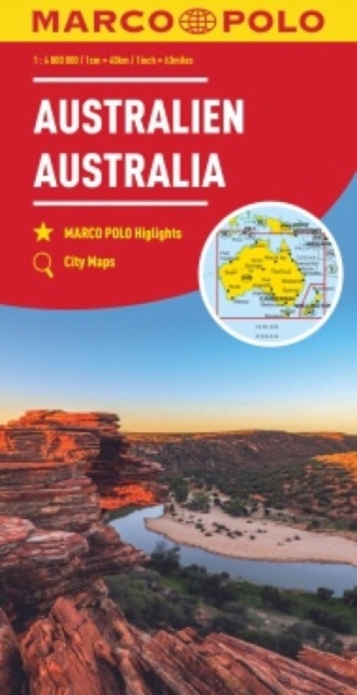 Australia Marco Polo Map, Sheet map, folded Book
