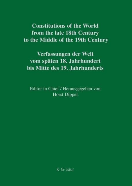 Constitutional Documents of Belgium, Luxembourg and the Netherlands 1789-1848, PDF eBook