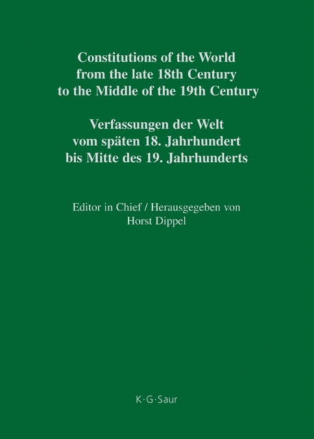 Constitutional Documents of Denmark, Norway and Sweden 1809-1849, PDF eBook