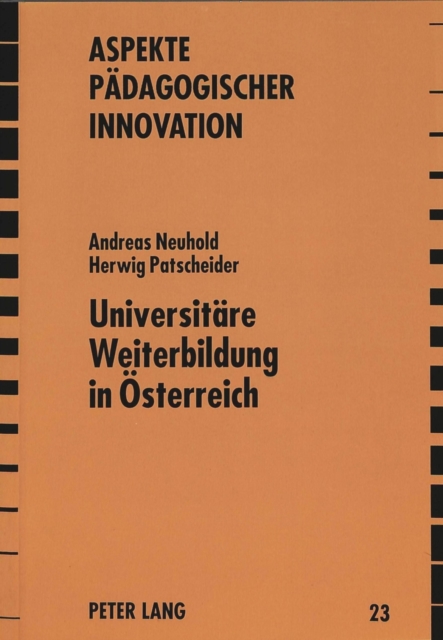 Universitaere Weiterbildung in Oesterreich, Paperback Book