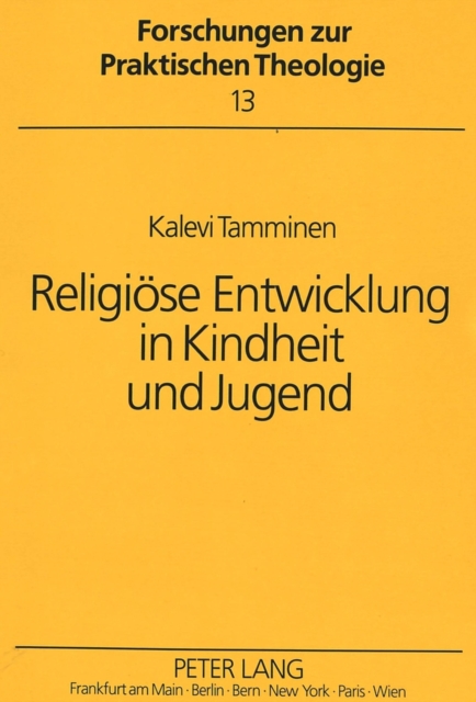 Religioese Entwicklung in Kindheit Und Jugend, Paperback / softback Book