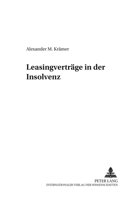 Leasingvertraege in Der Insolvenz, Paperback / softback Book