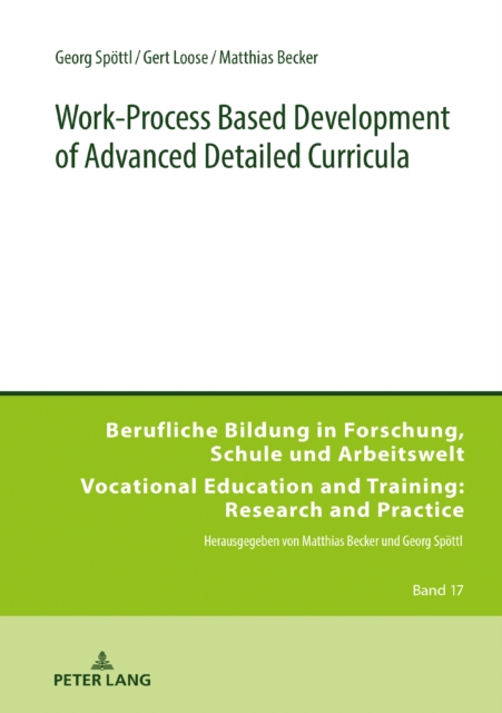 Work-Process Based Development of Advanced Detailed Curricula, EPUB eBook