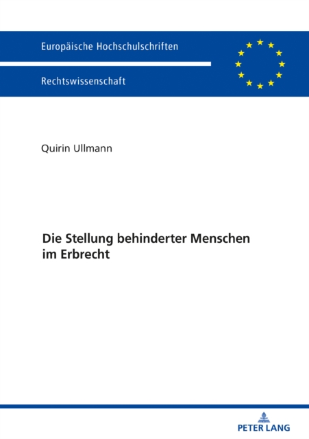 Die Stellung behinderter Menschen im Erbrecht, EPUB eBook