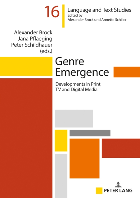 Genre Emergence : Developments in Print, TV and Digital Media, PDF eBook