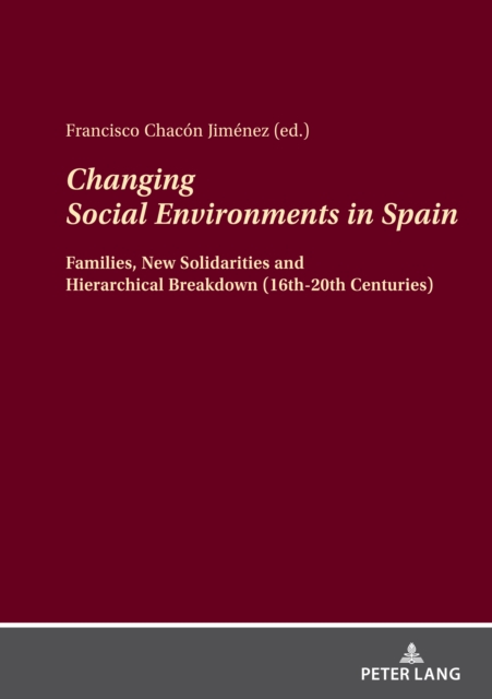 Changing Social Environments in Spain : Families, New Solidarities and Hierarchical Breakdown (16th-20th Centuries), PDF eBook