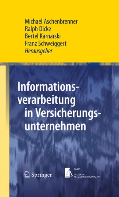 Informationsverarbeitung in Versicherungsunternehmen, PDF eBook