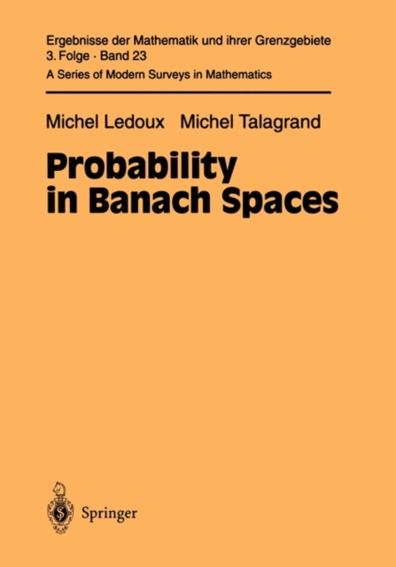 Probability in Banach Spaces, Paperback Book