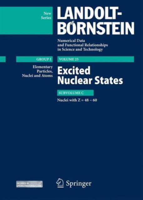 Excited Nuclear States - Nuclei with Z=48-60, Hardback Book