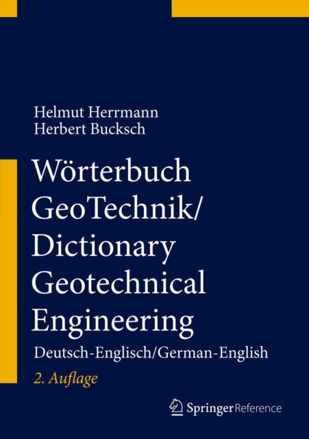 Worterbuch GeoTechnik/Dictionary Geotechnical Engineering : Deutsch-Englisch/German-English, EPUB eBook