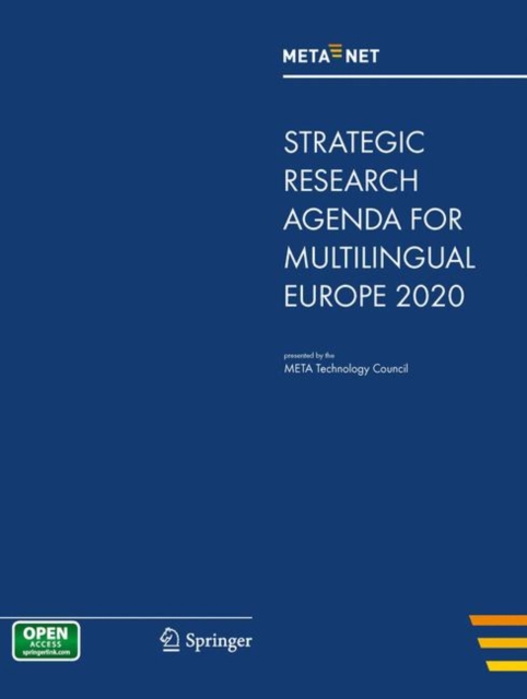 META-NET Strategic Research Agenda for Multilingual Europe 2020, PDF eBook