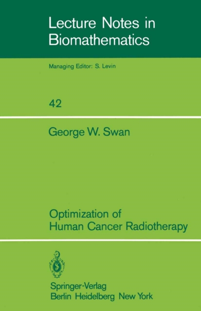 Optimization of Human Cancer Radiotherapy, PDF eBook