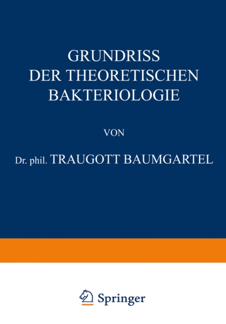 Grundriss der Theoretischen Bakteriologie, PDF eBook