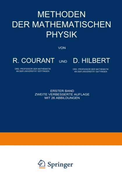 Methoden der Mathematischen Physik : Erster Band, PDF eBook