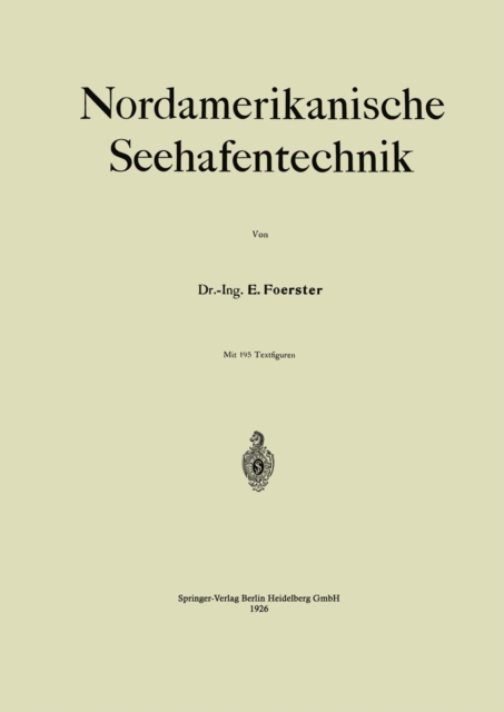 Nordamerikanische Seehafentechnik, PDF eBook