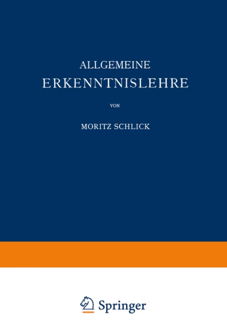 Allgemeine Erkenntnislehre, PDF eBook