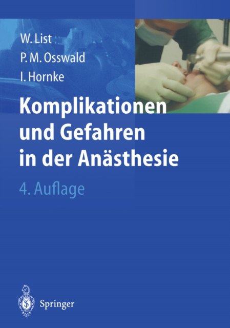 Komplikationen und Gefahren in der Anasthesie, PDF eBook